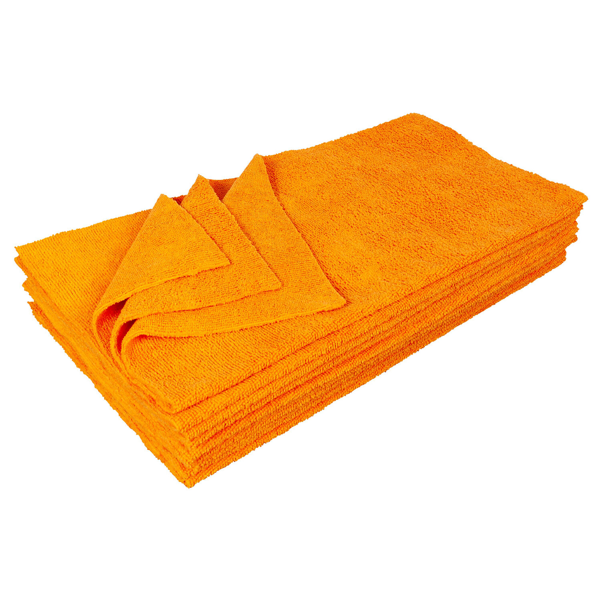 Detailer's Preference Edgeless Microfiber Towels — 16in. x 16in., 12-Pack, Orange, Model# MT-UT16-SORG12